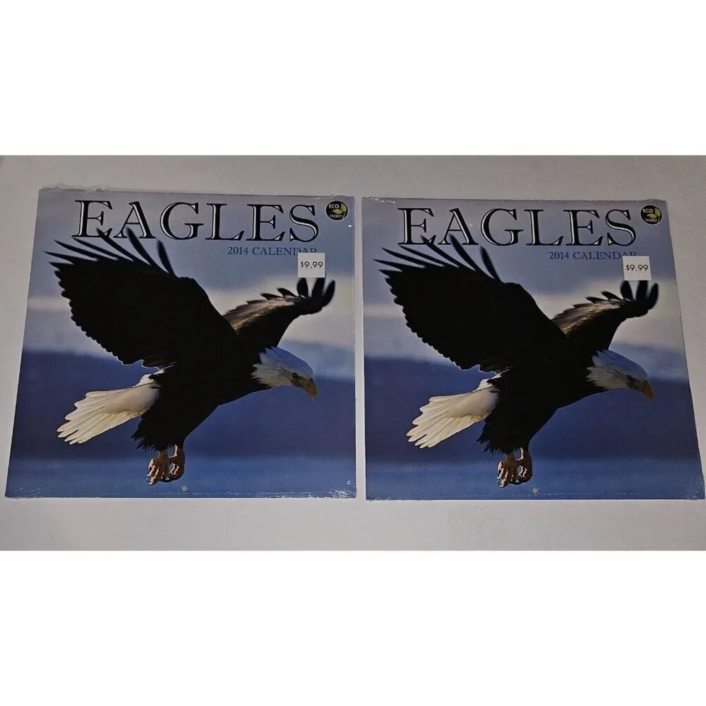 (7) 2014 Calendar Lot 12x12 Flowers Eagles Prop (dates line up with 2025) SEALED